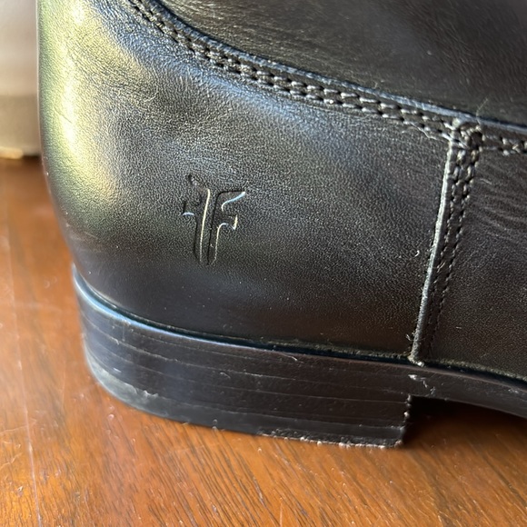 Black &  Brown Frye Boots size 8 1/2   Excellent Used Condition - Picture 3 of 14